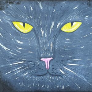 Chat : yeux dans les yeux